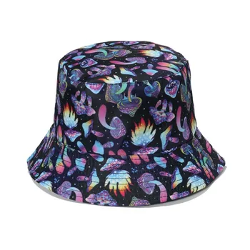 2023 Гриб ведро шляпа для мужчин и для женщин реверсивный мода хип-хоп шляпа Рыбак Боб уличные путешествий на открытом воздухе для мальчиков для девочек шляпа Панама