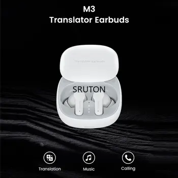 M3 Bluetooth наушники Говорящий Обучающий перевод наушники многоязычный взаимный перевод наушники беспроводной перевод приложения