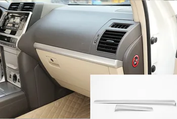 Для Toyota Land Cruiser Prado FJ150 150 2010-2018 Автомобильные Аксессуары ABS Внутренняя приборная панель со стороны пассажира Декоративная накладка