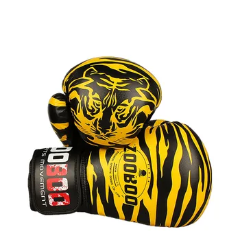 Боксерские перчатки, Профессиональные Боксерские перчатки из тигровой сетки, Дышащие Перчатки из искусственной кожи, Sanda Boxe, Тайский Бардачок, Mma guantes de boxeo