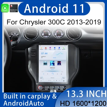 Автомобильный GPS Навигация Carplay Авто Радио Стерео Головное Устройство Для Chrysler 300C 2013-2019 Мультимедийный Видеоплеер Android11 DSP 4G WIFI