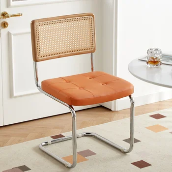 Современное кожаное кресло, роскошный скандинавский стул для макияжа, гостиная, спальня, креативная столовая, Muebles Para El Hogar Home Garden SGQ40XP