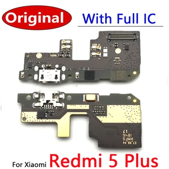 Оригинальный новый USB-порт для зарядки док-станция Зарядное устройство Штекер Соединительная плата Гибкий кабель для Xiaomi Redmi 5 Plus Разъем для зарядки порта Flex