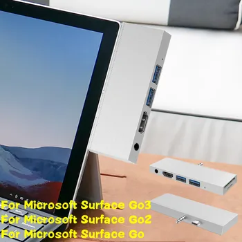 Док-станция USB C для Microsoft Surface Go 1 2 3 GO3 Dock Hub, совместимый с 4K HDMI, USB 3.0, устройство чтения карт памяти TF SD, адаптер-разветвитель