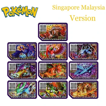 Сингапурско-Малайзийская версия Pokemon Ga ole Disks Аркадная игра QR-карта Кампания Disc Gaole Eeve Коллекция Легенд Пикачу детский подарок