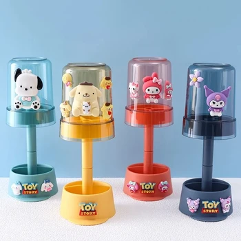 Sanrio Kawaii Подставка Для Зубных Щеток Cinnamoroll Аниме Kuromi Детская Чашка Для Чистки Зубов Милая Пара Электрическая Чашка Для Зубных Щеток Набор Чашек Для Мытья Посуды