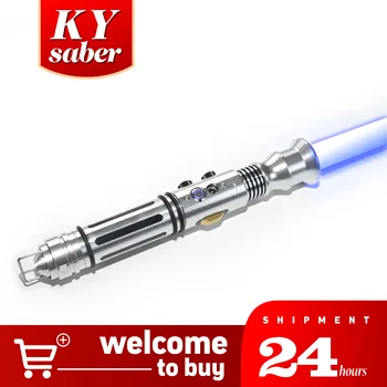 X11-Световой меч RGB/Pixel 25 + наборов шрифтов Лазерный Боевой Меч Подарок Джедаю Металлическая ручка Тяжелая Дуэльная Сила Игрушки Glow NEO Luminous