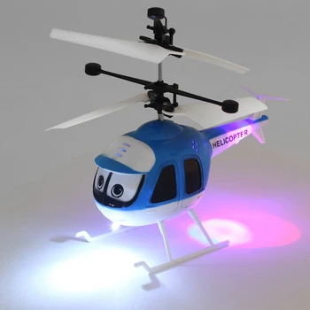 Мини Радиоуправляемый Вертолет Индукционные Летающие игрушки Радиоуправляемый Вертолет USB Зарядка Мультяшный Дрон с дистанционным управлением Детский Самолет Игрушки Игрушки для полетов в помещении