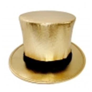 Весенняя Волшебная шляпа Delux золотистого цвета Для фокусов, Складная шляпа Фокусника, Аксессуары для сцены Magia, реквизит для трюков, классические игрушки