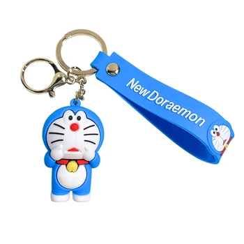 Японский Аниме Мультфильм Doraemon Брелок Милая Кукла Брелок для ключей от Автомобиля Рюкзак Кулон Украшения Ювелирные Аксессуары Подарки для Детей