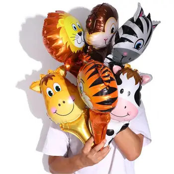 Globos Поставляет Ручной декор для вечеринки по случаю Дня рождения, детские игрушки, Надувной воздушный шар, игрушки для рук, головы животных, Фольгированные шары