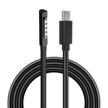 F3KE Гибкая Поверхность, Подключаемая к зарядному кабелю USB C, Замена для Ноутбука Surface Pro 1 2RT, 59-дюймовый Кабель Для зарядки, Аксессуар