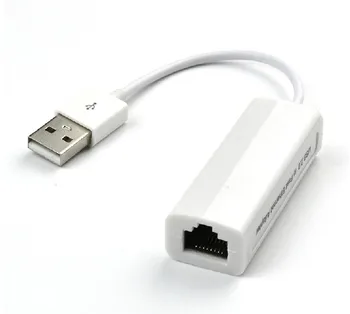 Сетевая карта USB LAN Белого цвета, чип 8152 Mini USB 2.0 к сетевому адаптеру RJ45 LAN Ethernet для ПК, ноутбука, планшета