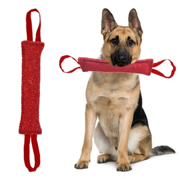 Обучающая собачья палочка для укуса, устойчивая к разрывам, Интерактивная палочка для укуса, Слоеная конопля, Игрушка для домашних животных, Игрушка для собак