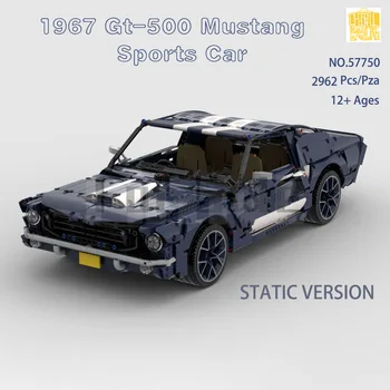 Moc 57750 1967 Gt-500 Mustang Модель спортивного автомобиля С Рисунками в формате PDF Строительные Блоки Кирпичи Детские Игрушки 