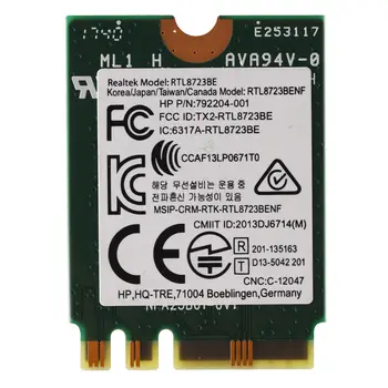 Беспроводной адаптер для Realtek RTL8723BE 802.11N WiFi карты Bluetooth 4.0 NGFF карты SPS 843338-001 300 Мбит/с