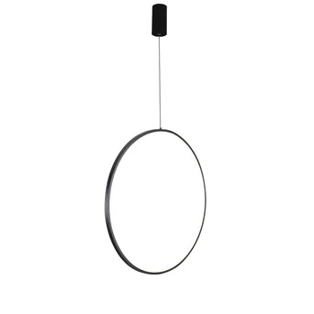 Круглая люстра, подвесное кольцо, подвесной светильник, современное вертикальное кольцо, подвесной светильник для лестничного вестибюля, простой осветительный прибор