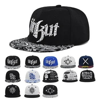 Кепка в стиле хип-хоп, Плоская шляпа с вышивкой, модная весенне-осенняя шляпа с плоскими полями, Спортивная кепка в стиле хип-хоп, приталенная кепка, Молодежная кепка tide