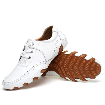 Мужская обувь для гольфа из натуральной кожи, износостойкая мужская спортивная обувь, дышащая обувь, обувь для гольфа, большой размер 47
