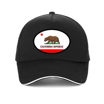 Кепка дальнобойщика из Калифорнийской сетки, Мужская кепка с изображением Флага Республики Калифорния, мужская Женская Новая бейсболка с флагами штатов США, летняя бейсболка
