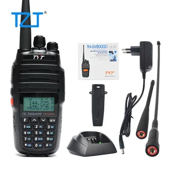 TZT TH-UV8000D 10 Вт 10 Км УКВ Рация Двухдиапазонного Радио Ручной FM-трансивер Стандартная версия с Кабелем для Программирования