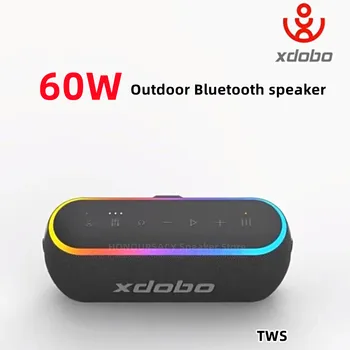 Xdobo Новое Поступление 60 Вт X8III Беспроводной Bluetooth Динамик Открытый Портативный Сабвуфер Громкой связи с RGB Подсветкой