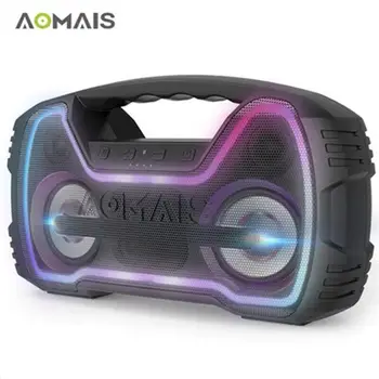 AOMAIS GO RGB Light 30 Вт Мощный Динамик 40 Часов автономной работы Беспроводной Последовательный Wubwoofer AUX USB Семиуровневый Водонепроницаемый Динамик