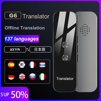 Портативный Переводчик Himtop на 137 языков Smart Instant Voice Text APP Для обучения Переводу фотографий Рекомендации по Путешествиям Бизнесу