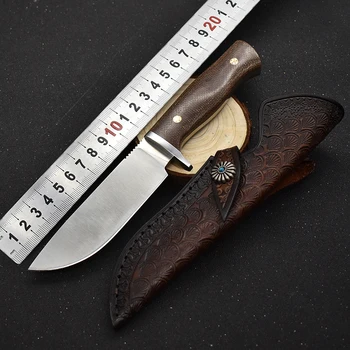 Открытый нож ручной работы Из стали M390 Прямой Нож Для выживания в Походе Боевой Нож С Фиксированным Лезвием Инструмент Кухонный военный нож EDC