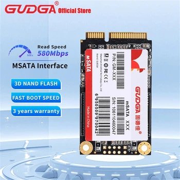 GUDGA SSD SATA mSATA 512 ГБ 1 ТБ 2 ТБ Внутренний Твердотельный жесткий диск для Настольного ноутбука 128 ГБ 256 ГБ 64 ГБ 1 ТБ SSD для Компьютера