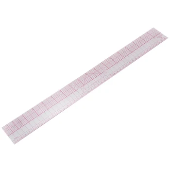 Инструмент для рисования Квадратов, углов, параллельных линий, метрическая линейка из мягкого пластика, прозрачно-розовый