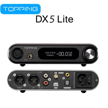 Новый продукт 2023 TOPPING DX5 Lite ES9068AS * 2 ЦАП HIFI Цифровой аудио Декодер Усилитель для наушников