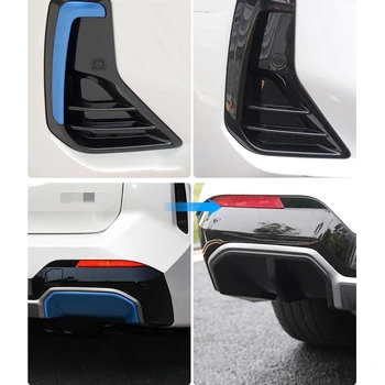 4 шт., автомобильный задний спойлер, рамка противотуманной фары, декоративная наклейка для BMW Ix3 2022, автомобильные аксессуары
