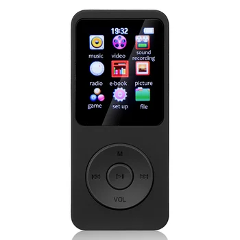 Спортивный музыкальный плеер Bluetooth 5,0 MP3 / MP4 Mini Walkman с записью электронной книги, 1,8-дюймовый цветной экран, подключаемая поддержка Windows XP