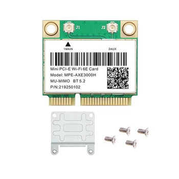 ГОРЯЧАЯ-Wifi 6E MPE-AXE3000H Mini PCI-E WiFi карта Bluetooth 5.2 AX210 Сетевая карта 802.11AX/AC Беспроводной адаптер