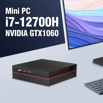 Мини-ПК Intel i7 12700H 12-го поколения 12 Ядер 20 потоков Nvidia GTX 1060 4 ГБ M.2 PCIEX4 SSD DDR4 5G SIM WiFi Bluetooth 4K Windows 11