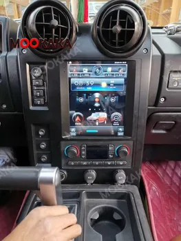 Для Hummer H2 2004-2009 Tesla Style Android 12 6G + 128 ГБ Автомобильный GPS навигатор, головное устройство, мультимедийный плеер, Авторадио, магнитофон