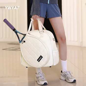 Теннисная сумка для женщин YWYAT Большой Емкости, Модные Белые спортивные аксессуары для тенниса, Падель, сумка для ракетки для бадминтона