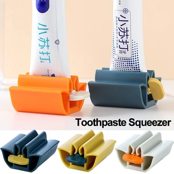 Пластиковый дозатор зубной пасты, соковыжималка для тюбиков, экономичный очищающий крем, Зажимы для соковыжималки, Ручная выдавливка зубной пасты, Аксессуары для ванной комнаты