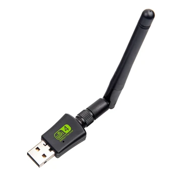 Антенна USB Wifi Adapter Card Wi-Fi Адаптер Ethernet WiFi Dongle Бесплатный Драйвер Для Настольного ПК Ноутбука