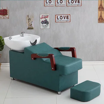 Кресло для мытья головы в спа-салоне, кресло для стилиста, Портативная кровать для мытья волос, Минималистичное салонное оборудование Lettino Massaggio MQ50SC