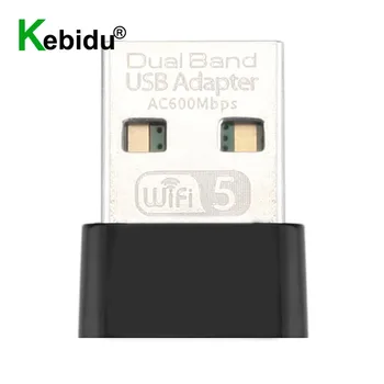 Kebidu 600 Мбит/с USB Беспроводной 2,4 G и 5G WiFi Адаптер Высокоскоростная Сетевая Карта RTL8811 Двухдиапазонная Антенна 802.11 AC Для Настольного Ноутбука