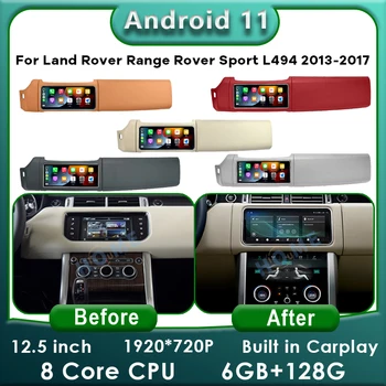 Android 11 6 + 128 Г Автомобильный DVD радио мультимедийный плеер GPS Навигация Carplay Auto Для Land Range Rover Sport L494 HSE V6 V8