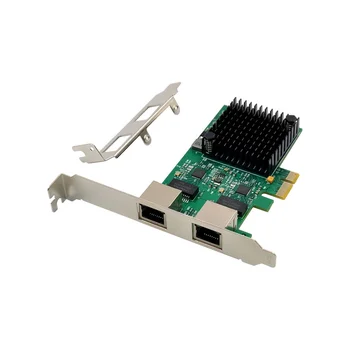 PCI-E X1 2,5G Гигабитная Серверная сетевая карта RTL8125B Двухпортовая Сетевая карта Ethernet Настольный сервер Сетевая карта