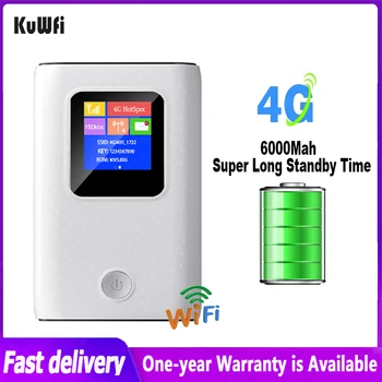 KuWFi Mini 4G Маршрутизатор 150 Мбит/с, уличный беспроводной маршрутизатор, Портативная точка доступа Wi-Fi, Карманный мобильный Разблокированный модем со слотом для sim-карты