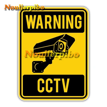 Предупреждающие знаки видеонаблюдения Автомобильные Наклейки На Стену Окна Коробки для грузовиков Бамперы Для общественных мотоциклов Чехлы для Тележек Мобильные Виниловые наклейки
