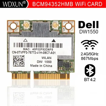 Новая Беспроводная карта AzureWave Broadcom BCM94352HMB BCM94352 802.11/ac 867 Мбит/с wifi Half Mini PCI-E DW1550 с Bluetooth