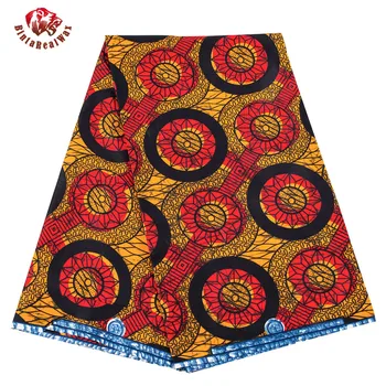 Бинтаревый Воск Africa Farbic 6 Ярдов/лот, Полиэфирный Материал для ручного Шитья, Ткань для женского Платья FP6448