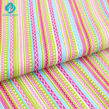 Хлопчатобумажная ткань в богемную цветную полоску 50 см * 160 см для шитья, постельного белья, подушек и квилтинга