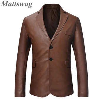 Mattswag, винтажные блейзеры из выстиранной кожи для мужчин, Абсолютно новые весенне-осенние мужские пальто, одежда, модные крутые топы в мотоциклетном стиле